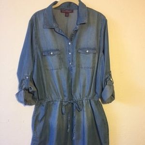 Gloria Vanderbilt Denim Dress size L